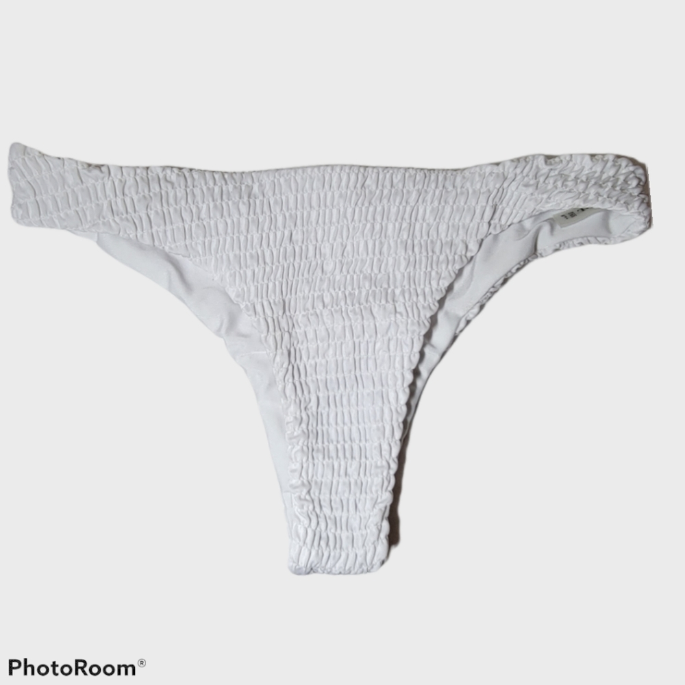 White ruffled bottoms